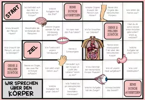 Vorschau - Arbeitsblätter - MEIN KÖRPER - Plauderbrettspiel - Seite 1