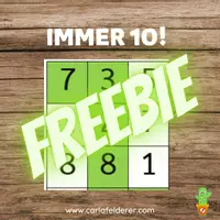 Vorschau - Arbeitsblätter - Immer 10! Arbeitsblatt zum Üben der Verliebten Zahlen - Deckblatt