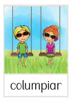 Aperçu - Présentation / Support pour le tableau - VERANO cartes d'images et de mots Espagnol / Español flash cards - Page 1