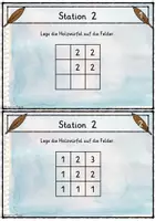 Vorschau - Arbeitsblätter - Würfelgebäude bauen - AB - Stationskarten - Deckblatt