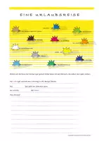 Vorschau - Arbeitsblätter - Satzbildung zum Thema Urlaub - Deckblatt