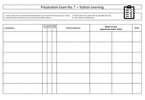 Vorschau - Stationenlernen - Template - preparation for an exam - station learning - Seite 2