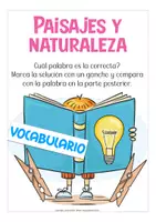 Vorschau - Spiele - paisajes y naturaleza Spanisch Klammerkarten Spanisch Español clip cards - Seite 1
