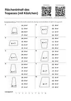 Vorschau - Arbeitsblätter - Arbeitsblätter mit Multiple Choice-Aufgaben "Flächeninhalt von Vierecken" - Deckblatt