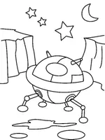 Aperçu - Matériel pour travaux manuels / dessin - Coloriages Vaisseau spatial - Page de couverture