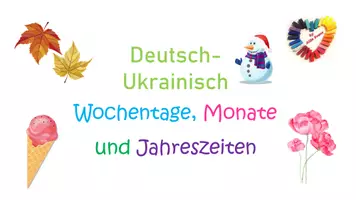 Vorschau - Fördermaterial/Inklusion - DaZ/DaF: Deutsch-Ukrainisch Wochentage Monate Jahreszeiten - Seite 2