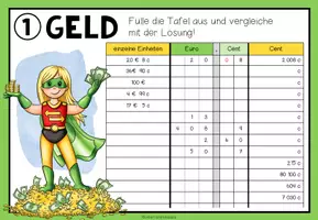 Vorschau - Arbeitsblätter - GRÖßEN UND MAßEINHEITEN - Geld (Übungsblätter) - Seite 2