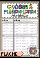 Vorschau - Arbeitsblätter - GRÖßEN UND MAßEINHEITEN - Fläche (Arbeitsblätter) - Deckblatt