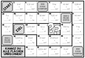 Vorschau - Spiele - GRÖßEN UND MAßEINHEITEN - Fläche (Brettspiel) - Seite 2