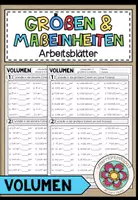Vorschau - Arbeitsblätter - GRÖßEN UND MAßEINHEITEN - Volumen (Arbeitsblätter) - Deckblatt