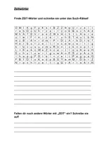 Vorschau - Arbeitsblätter - Zeit-Wörter - Rätsel - Seite 3