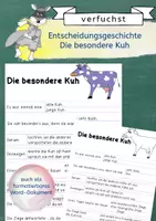 Vorschau - Arbeitsblätter - Entscheidungsgeschichte: Die besondere Kuh - Deckblatt