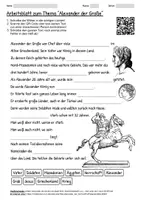 Vorschau - Arbeitsblätter - Arbeitsblatt "Alexander der Große" + Onlineübung & MP3 + Mindmap + Infografik - Deckblatt