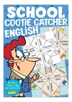 Vorschau - Mal- und Bastelvorlagen - school things cootie catcher English game / Spiel für den Englischunterricht in der Grundschule (Schulsachen) - Deckblatt