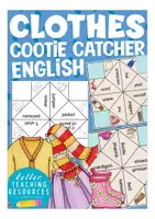 Vorschau - Spiele - CLOTHES cootie catcher English game / Spiel für den Englischunterricht Grundschule - Deckblatt