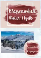 Vorschau - Test - Klassenarbeit mit EHZ - (Natur-) Lyrik / Gedichtanalyse - "Winters Ankunft" - Klasse 5/6 - Deckblatt