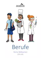 Vorschau - Fördermaterial/Inklusion - DaZ Wortschatz Berufe DaZ - Reine Bildkarten zur Sprachförderung (DIN A4) - mit Artikelpunkten - Vorkurs Deutsch Kindergarten - Deckblatt