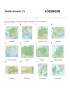 Vorschau - Arbeitsblätter - Europa (Arbeitsblatt mit Lösungen mit Landkarten) - Seite 3