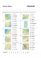 Vorschau - Arbeitsblätter - Amerika / Afrika / Asien (Multiple Choice mit Landkarten) - Seite 3
