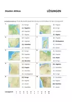 Vorschau - Arbeitsblätter - Amerika / Afrika / Asien (Multiple Choice mit Landkarten) - Seite 1