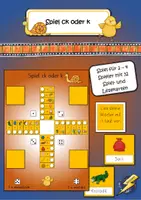 Vorschau - Stationenlernen - Spiel ck oder k - Deckblatt
