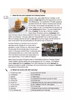 Vorschau - Stundenentwürfe - Pancake Day - History, Tradition & Jamie Oliver's Pancakes - B1 - Seite 1