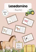Vorschau - Stationenlernen - Lesedomino - Bauernhof (2. Kl.) - Deckblatt