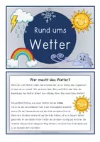 Vorschau - Bildkarten - Wetter - Informationskartei für die GS 2 - Seite 1