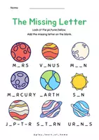 Vorschau - Arbeitsblätter - The Missing Letter - Deckblatt