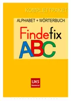 Vorschau - Unterrichtsreihen - Alphabet und Wörterbuch - alphabetische Sortierung und sicheren Umgang mit dem Grundschulwörterbuch Findefix erlernen - Materialsammlung - Deckblatt