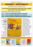 Vorschau - Unterrichtsreihen - Alphabet und Wörterbuch - alphabetische Sortierung und sicheren Umgang mit dem Grundschulwörterbuch Findefix erlernen - Materialsammlung - Seite 1