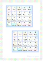 Vorschau - Fördermaterial/Inklusion - Cardinal numbers key ring - Seite 1