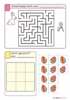 Vorschau - Arbeitsblätter - Ostern: Stationen - Rätsel, Spiel, Spaß & Co. - Seite 1
