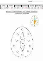 Aperçu - Feuilles d'exercices - Graphisme sur œufs de paque' - Page 1
