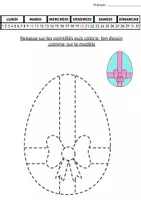 Aperçu - Feuilles d'exercices - Graphisme sur œufs de paque' - Page 2