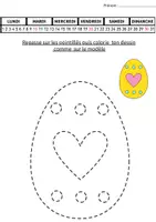 Aperçu - Feuilles d'exercices - Graphisme sur œufs de paque' - Page 3