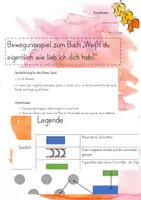 Vorschau - Stundenentwürfe - Bewegungsspiel zum Buch "Weißt du eigentlich wie lieb ..." - Deckblatt