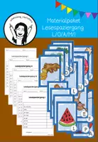 Vorschau - Arbeitsblätter - Lesespaziergänge zur Buchstabeneinführung L/O/A/M/I - Deckblatt