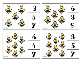 Vista previa - Juegos / Gamificación - A contar Primavera: Tarjetas de conteo - página 3