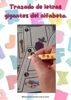 Vista previa - Hojas de trabajo - Letras gigantes de Lectoescritura. - Portada