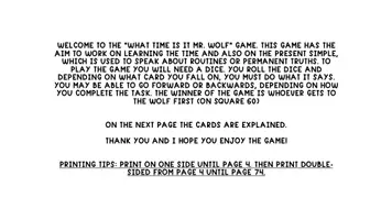 Vorschau - Spiele - WHAT TIME IS IT, MR WOLF? - Seite 1