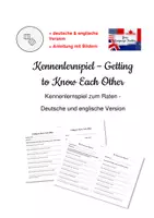 Vorschau - Spiele - Kennenlernspiel - Getting to Know Each Other - Ratespiel - Deckblatt