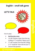 Vorschau - Spiele - Let's talk - einfache Kommunikationsübungen und Dialoge - Englisch - Deckblatt