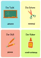 Vorschau - Spiele - In der Schule - Deutsch- Ukrainisch, Flashcards - Seite 2