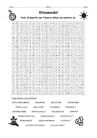 Vorschau - Arbeitsblätter - Suchsel Klimawandel - 3-fach differenziert #TimeForClimateAction - Seite 1