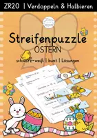 Vorschau - Arbeitsblätter - Rechenpuzzle Streifen | Ostern | ZR 20 | Verdoppeln und Halbieren - Deckblatt