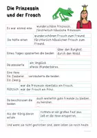 Vorschau - Arbeitsblätter - Entscheidungsgeschichte: Die Prinzessin und der Frosch - Seite 2