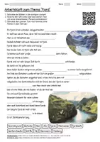 Vorschau - Arbeitsblätter - Arbeitsblatt "Fjord" + Onlineübung & MP3 + Mindmap + Infografik - Deckblatt