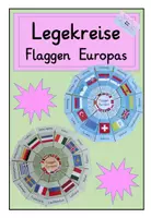 Vorschau - Merkblätter - Legekreise Flaggen Europas - Deckblatt