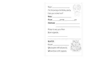 Vorschau - Mal- und Bastelvorlagen - Invitation to My Birthday Party - Seite 3